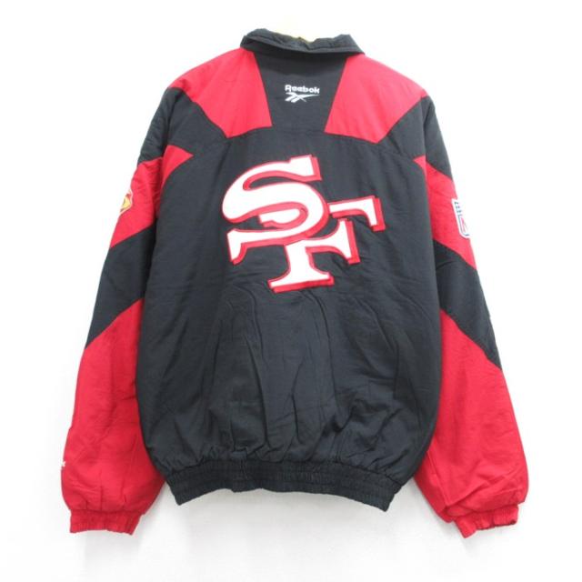 リーボック 90s ナイロンジャケット 49ers ブラック XL | 古着 2