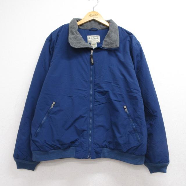 エルエルビーン 00s 長袖ジャケット ワンポイントロゴ ブルー XL | 古着
