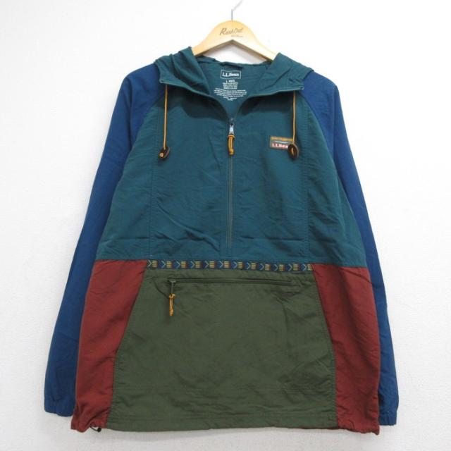 古着 L.L.Bean エルエルビーン 長袖 ナイロン ジャケット ハーフジップ