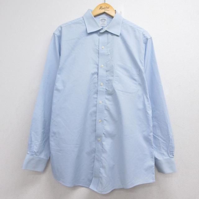 ブルックスブラザーズ 長袖シャツ ライトブルーチェック XL | 古着 26au