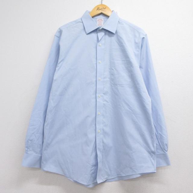 ブルックスブラザーズ 長袖シャツ MADISON ライトブルー XL | 古着