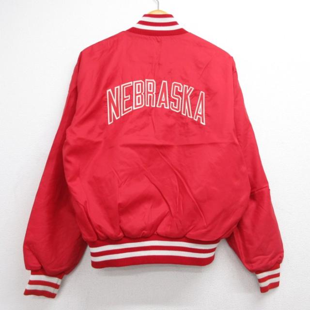 ナイロンジャケット NEBRASKA レッド M | 古着 26aug27 中古