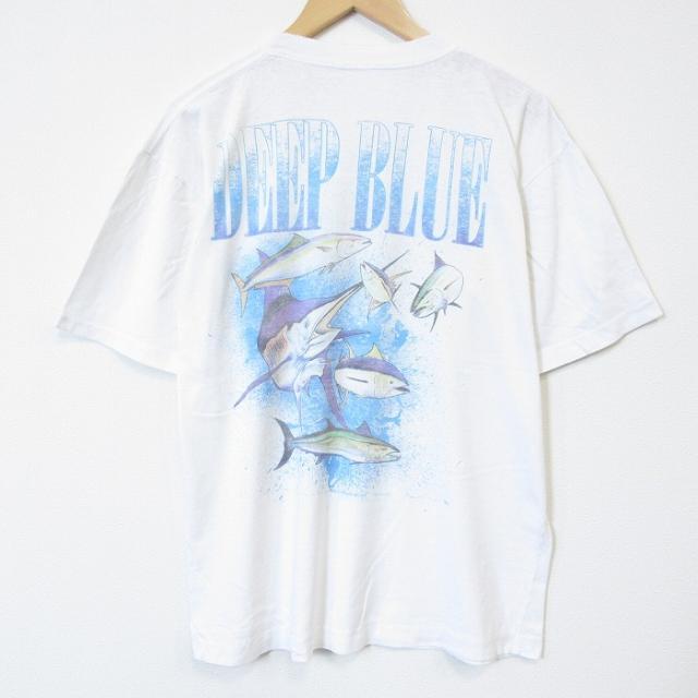 90s 半袖Tシャツ カジキ ホワイト XL | 古着 26aug27 中古