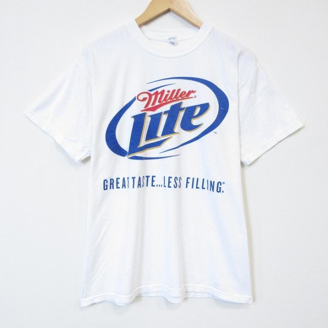 ミラーライト 00s 半袖Tシャツ ビール ホワイト XL | 古着 26aug