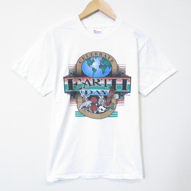 ヘインズ 90s 半袖Tシャツ シカトラ ホワイト M | 古着 26aug27