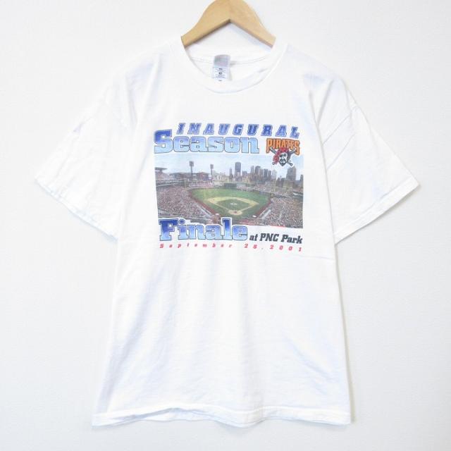 フルーツオブザルーム 00s 半袖Tシャツ ピッツバーグパイレーツ ホワイト X