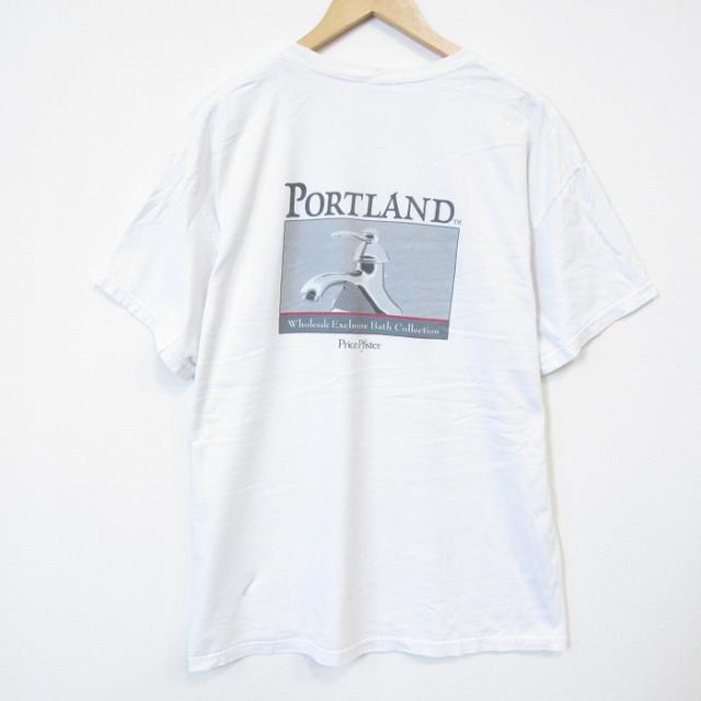 ヘインズ 00s 半袖Tシャツ 水道 ライトブルー XL | 古着 26aug2