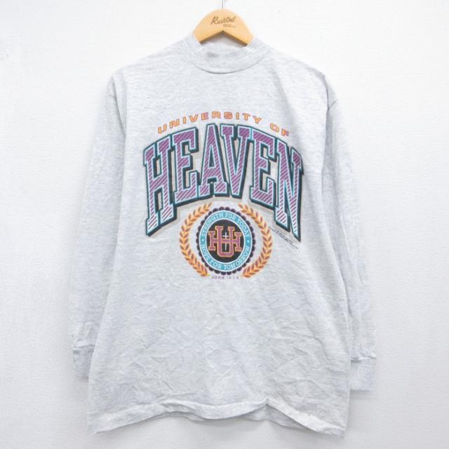 古着 SIGNAL 長袖 ビンテージ Tシャツ メンズ 90年代 90s カレッ