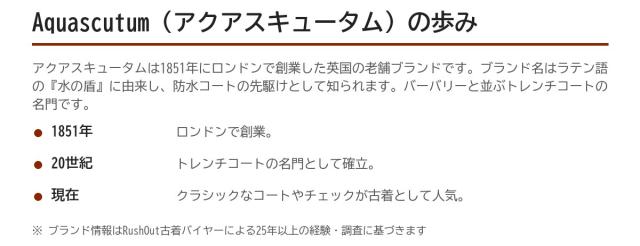 Aquascutumの歩み