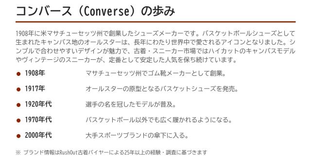 Converseの歩み