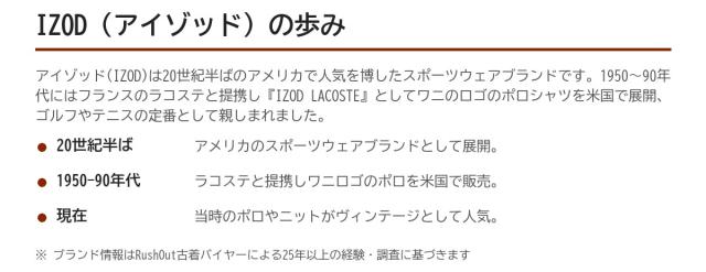 Izodの歩み