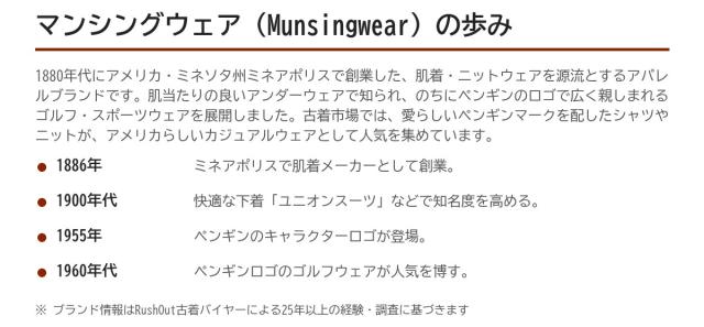 Munsingwearの歩み
