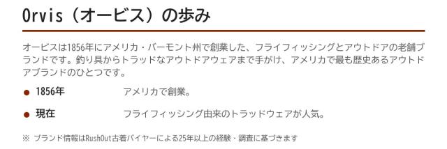 Orvisの歩み