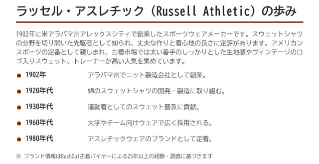 Russell Athleticの歩み