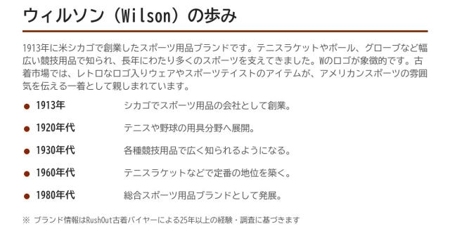 Wilsonの歩み