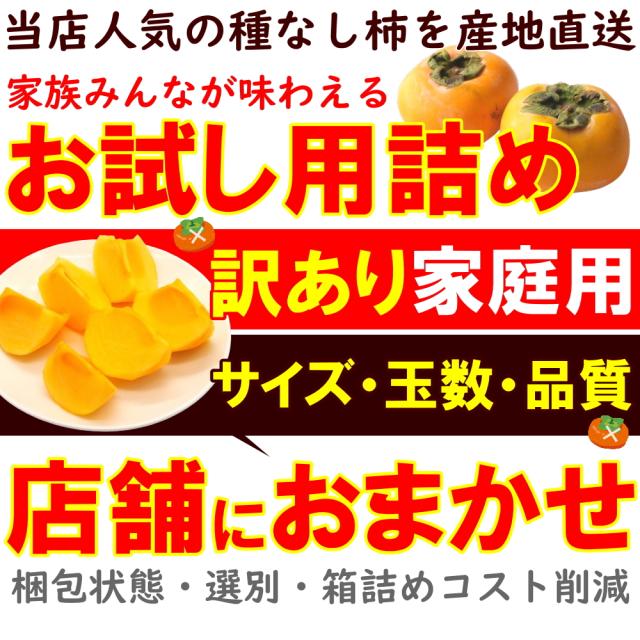 お試し用訳あり種なし柿