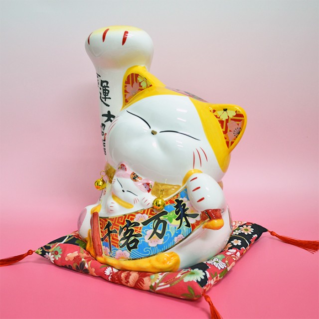 低価特価 招き猫 まねきねこ まねき猫 特大 左手 右手 黄色 パステルカラー ホワイト 白 置物 人運 開運招福 開店祝い商売繁盛 千客万来 縁結び 子の通販はau PAY マーケット - 三和ポチット|商品ロッ 日本製得価