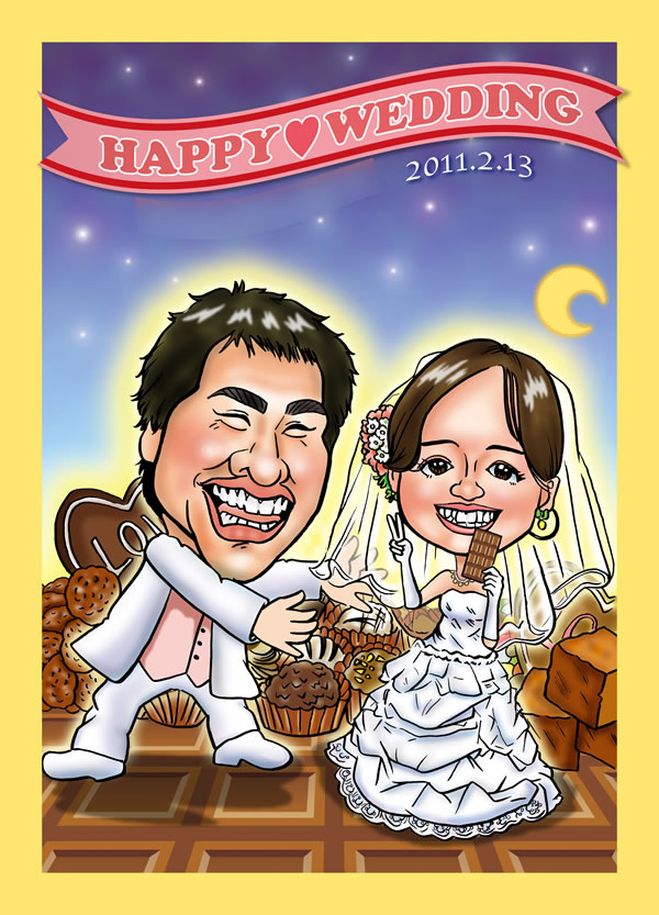 似顔絵元気似顔絵メイン