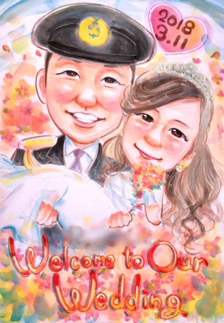 似顔絵ほんわかウキウキメイン