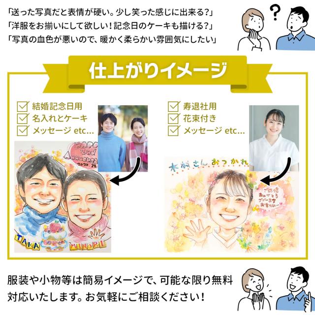 写真からの仕上がりイメージ