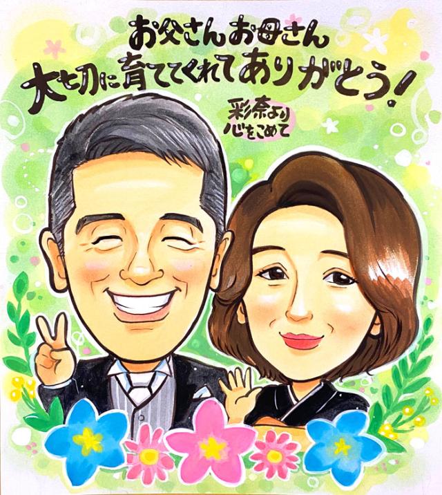 スマイル満開似顔絵3