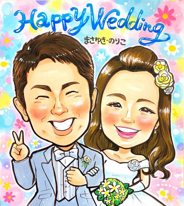 スマイル満開似顔絵1