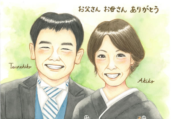 優しさ溢れる似顔絵5