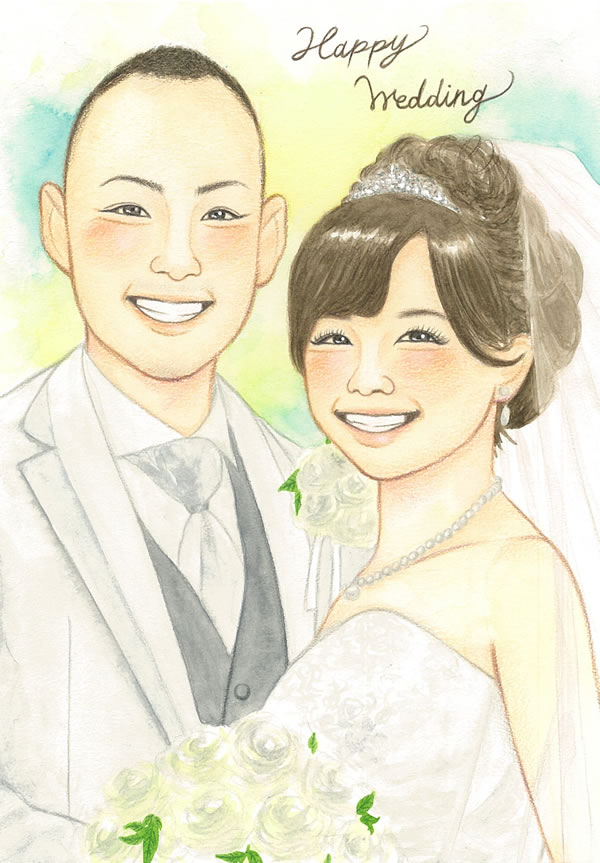 似顔絵優しさ溢れる似顔絵メイン