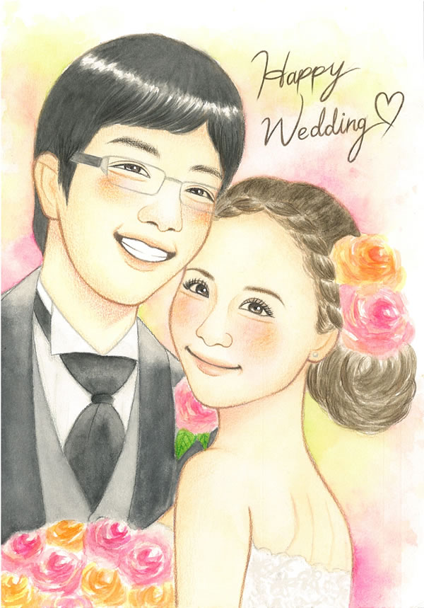 優しさ溢れる似顔絵3