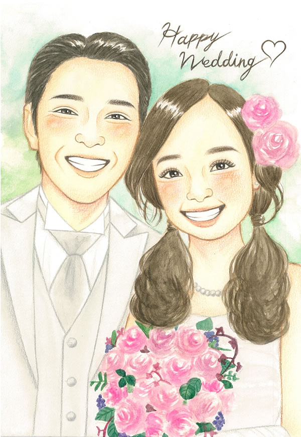 優しさ溢れる似顔絵4