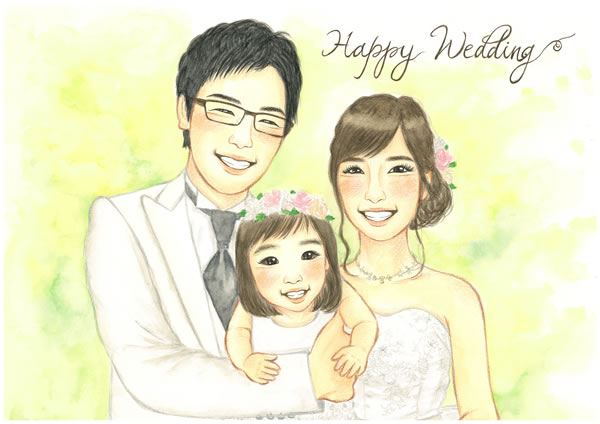 優しさ溢れる似顔絵7