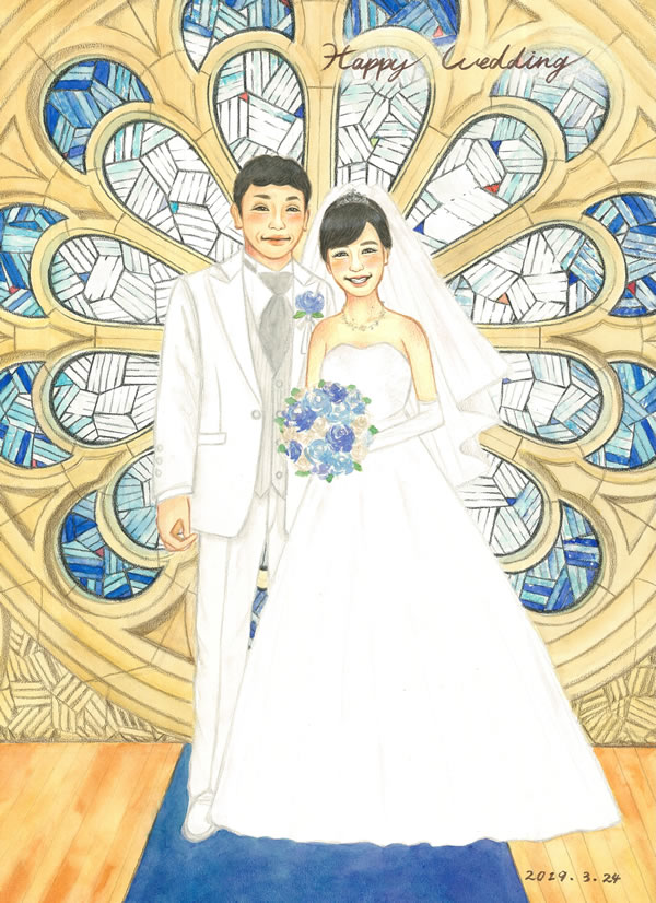 優しさ溢れる似顔絵9