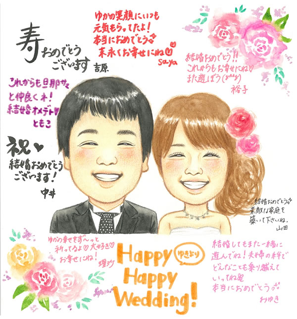 優しさ溢れる似顔絵8