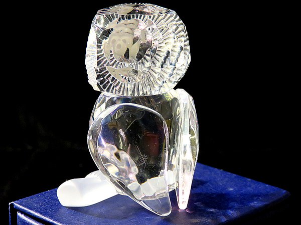 ガラスの置き物 フクロウ