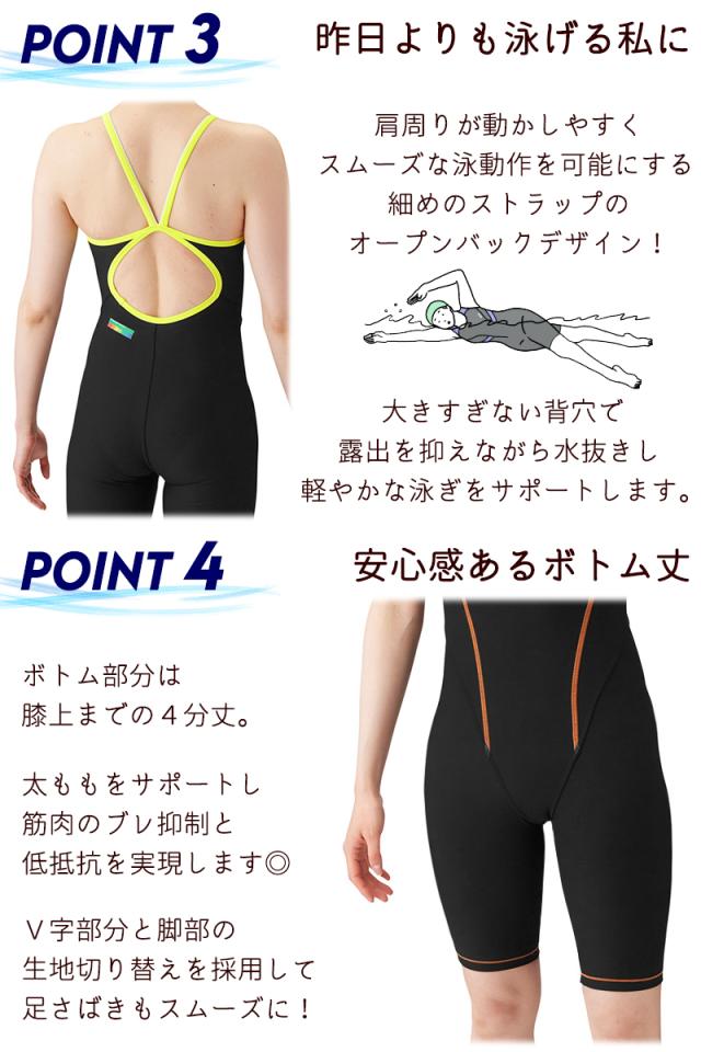 arena アリーナ トレーニング ワンピース スパッツ オールインワン 水着 フィットネス レディース 《レビュー記入でメール便無料》 フライバック 水泳 競泳 練習 部活 クラブ プール ママ ミセス 学生 シンプル 泳ぎやすい 動きやすい SS S M 送料無料 : SAR-4101W タフスーツ