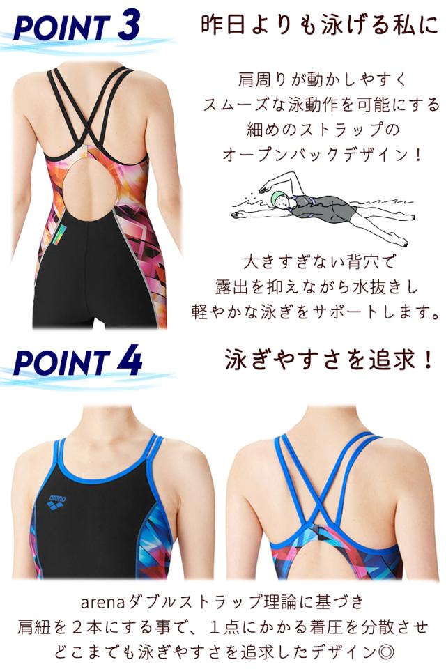 arena アリーナ トレーニング ワンピース スパッツ オールインワン 水着 フィットネス レディース 《レビュー記入でメール便無料》 フライバック 水泳 競泳 練習 部活 クラブ プール ママ ミセス 学生 シンプル 泳ぎやすい 動きやすい S M L 送料無料 : SAR-4120W タフスーツ