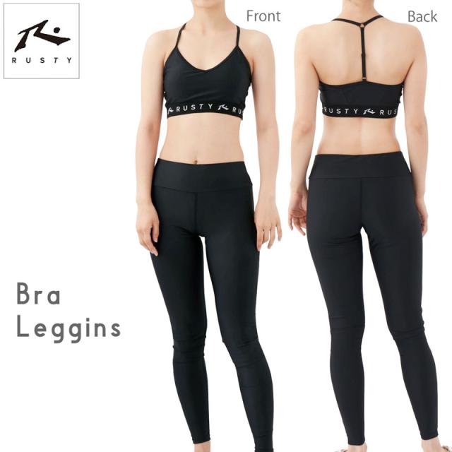 20%off SALE! RUSTY ラスティ ビキニ 水着 3点 セット レディース 水陸両用 パーカー スポブラ レギンス ヨガ 《レビュー記入で送料無料》 ピラティス スポーツ ウェア タンキニ セパレート 7S 9M 11L 7号 9号 11号 体型カバー ママ ミセス シンプル 速乾 送料無料