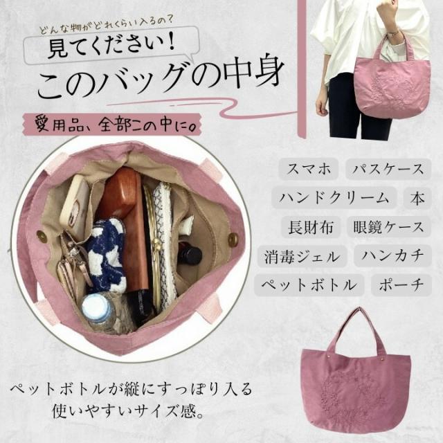 バッグの中身と収納力の解説(スマホや財布が入る)