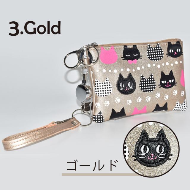 猫パターンと便利な機能で通勤通学に最適なパスケース商品説明