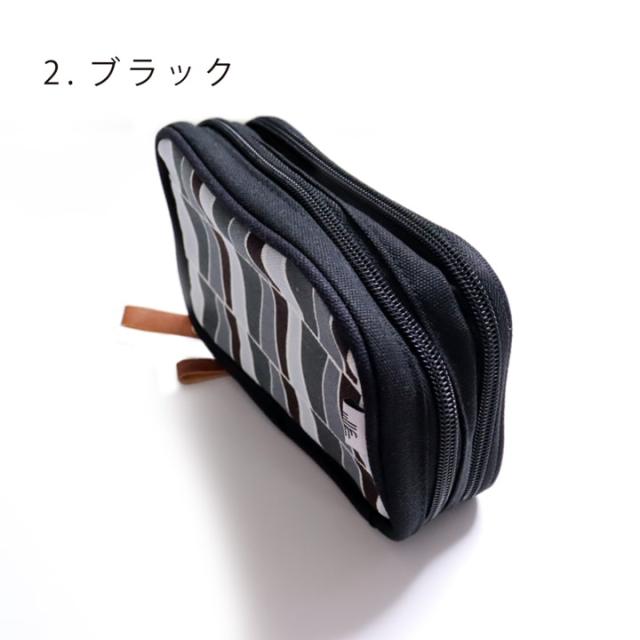 スクエアダブルポーチ 化粧ポーチ マルチ 小物入れ コスメ 収納 ポーチ 旅行 おすすめ 人気  あっぷる本舗