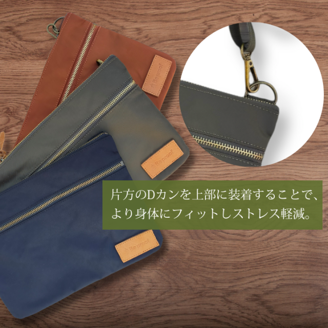 Beproof ビープルーフ ショルダー レザー パッチ付 サコッシュ コンパクト 軽量 おすすめ