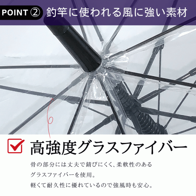 ビニール傘 ビニール傘 65cm 耐風傘 通学用 通勤用