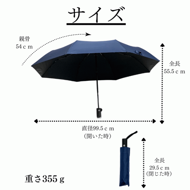 折りたたみ傘 オートマチックUVカット傘 全自動開閉傘 コンパクト 全天候対応 ブラックコーティング 紫外線カット 人気 送料無料 あっぷる本舗