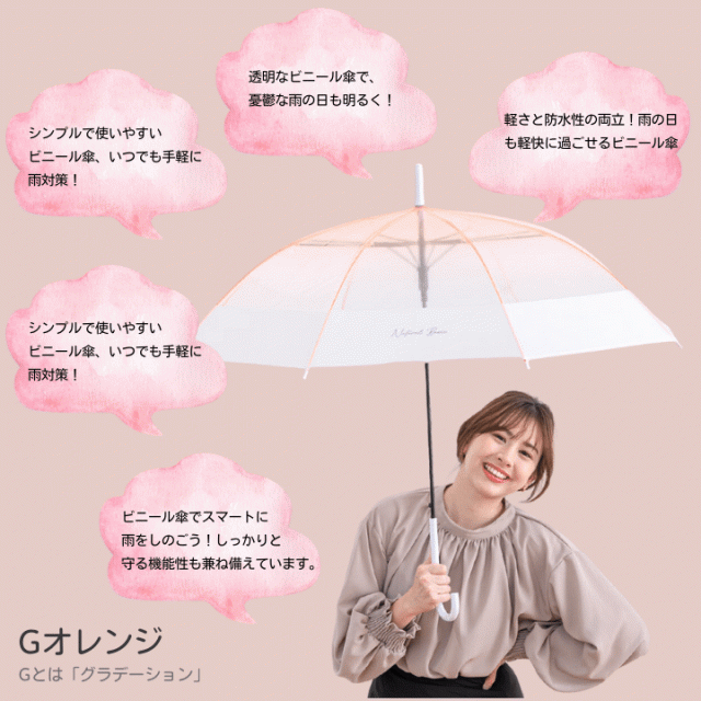 傘 バイカラービニール おすすめ 人気  あっぷる本舗