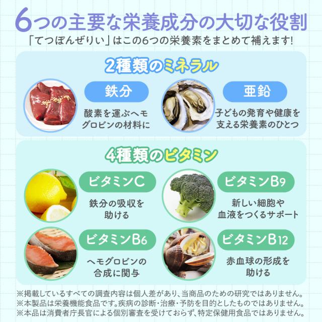 こども 鉄分 ゼリー 栄養機能食品 キッズ 子供 こども 成長 サプリメント 身長 日本製 てつぽんぜりぃ 鉄分 サプリ キッズサプリ 栄養補助