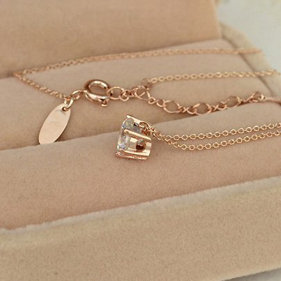 ネックレス  一粒 CZダイヤ(キュービックジルコニア) ダイヤ ペンダント レディース スキンジュエリー ジュエリー 女性用 ギフト 高品質 ファーストジュエリー スキンジュエリー誕生日 ネックレス ホワイトデー K18WG 18金 K18YG メール便OK モモダイヤ