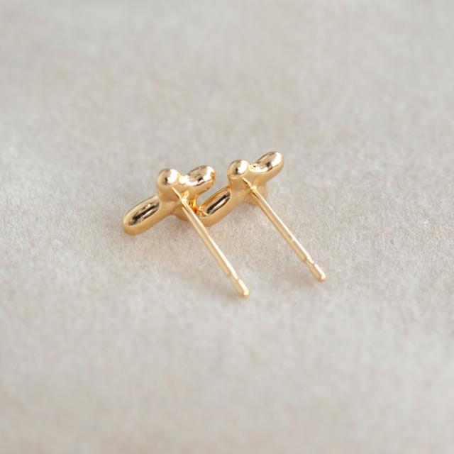 ピアス 十字架 ピアス 18金 