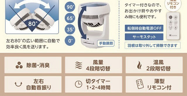 本物保証安い ゼンケン サーキュレーター ピュアドライ ZCL-1200 衣類乾燥機能付き サーキュレーター「除菌・消臭機能」「温風モード」搭載の通販はau PAY マーケット - カデンツァ|商品ロットナンバー:36 大人気大得価