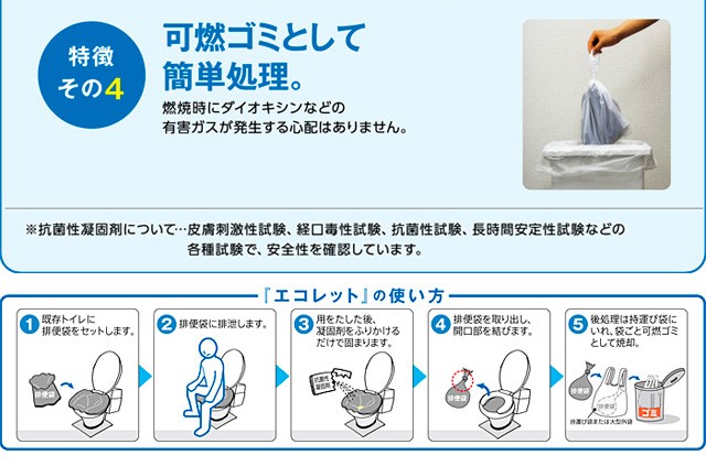 災害用トイレ エコレット 10 10回分 おひとり様2~3日目安 水なしで使える防災用トイレ 抗菌・消臭効果 10年間保存 防災用品 簡易トイレの通販はau  PAY マーケット カデンツァ au PAY マーケット－通販サイト