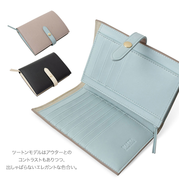 ２つ折り財布/小銭入れ付　牛革 楽天市場】二つ折り 財布 大きく開く小さな財布 本革 栃木